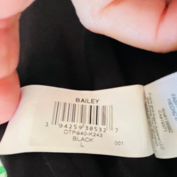 Dress the Population Bailey Crop Corset Style Top Ponte Black NEW NWT Large - Picture 8 of 10